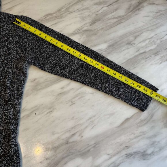 Karen Scott VINTAGE Style Cable Knit Ribbed Shawl Collar Cardigan Sweater XL Gra - Picture 11 of 14